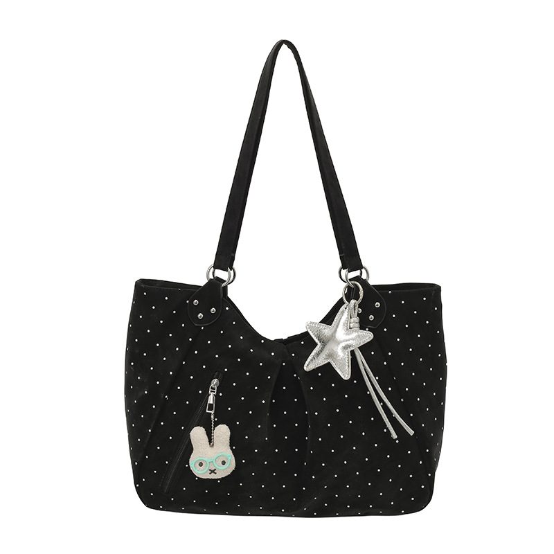 Leichte luxuriöse Tote-Tasche mit großem Fassungsvermögen und Punkten view 9