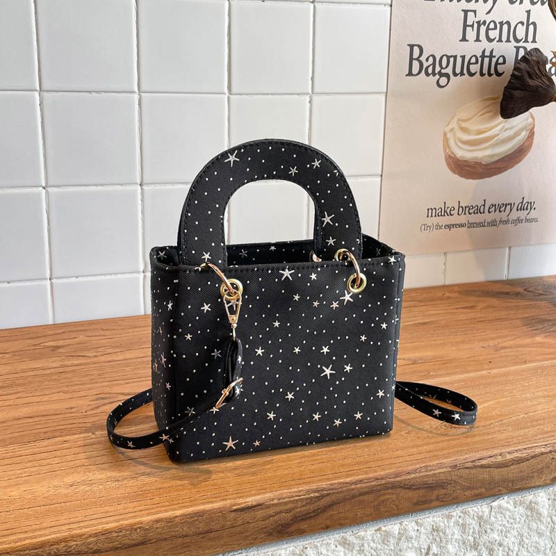 Light Luxury Large Capacity Shoulder Top-Handle Square Bag view 3