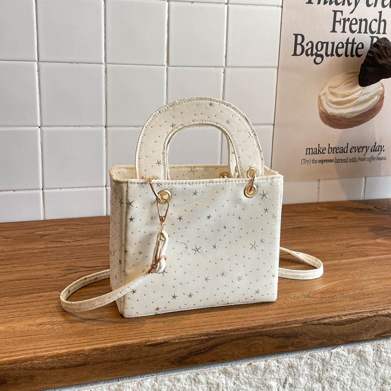 Light Luxury Large Capacity Shoulder Top-Handle Square Bag view 4