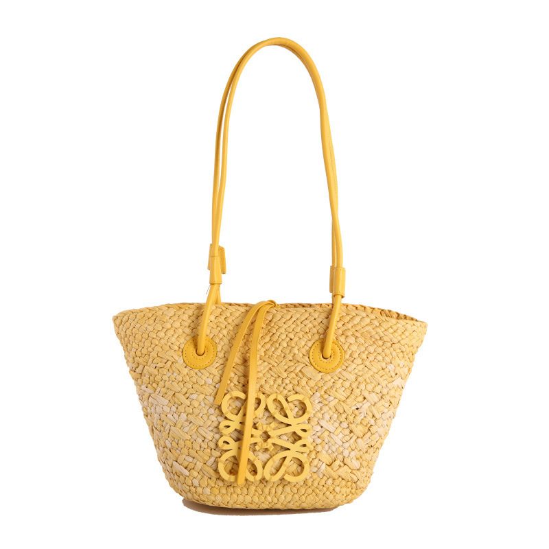 Sweet Minimalist Large Capacity Woven Straw Tote Bag view 5