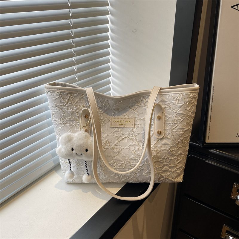 Bow Large Capacity Top-Handle Shoulder Tote Bag view 3