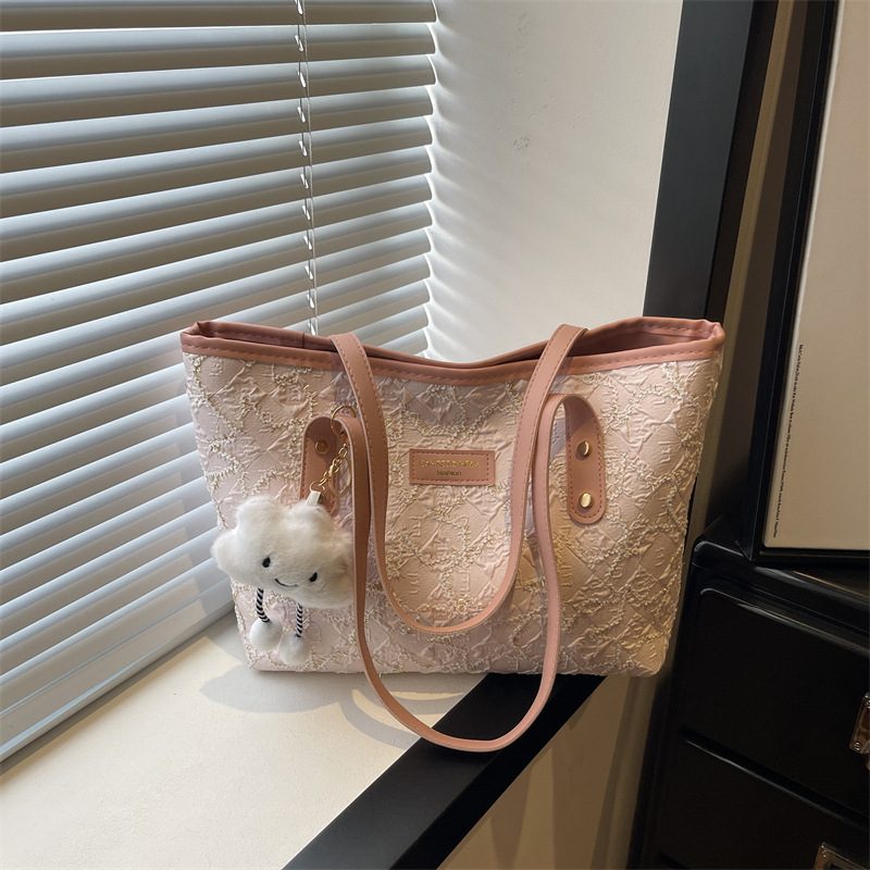 Bow Large Capacity Top-Handle Shoulder Tote Bag view 4