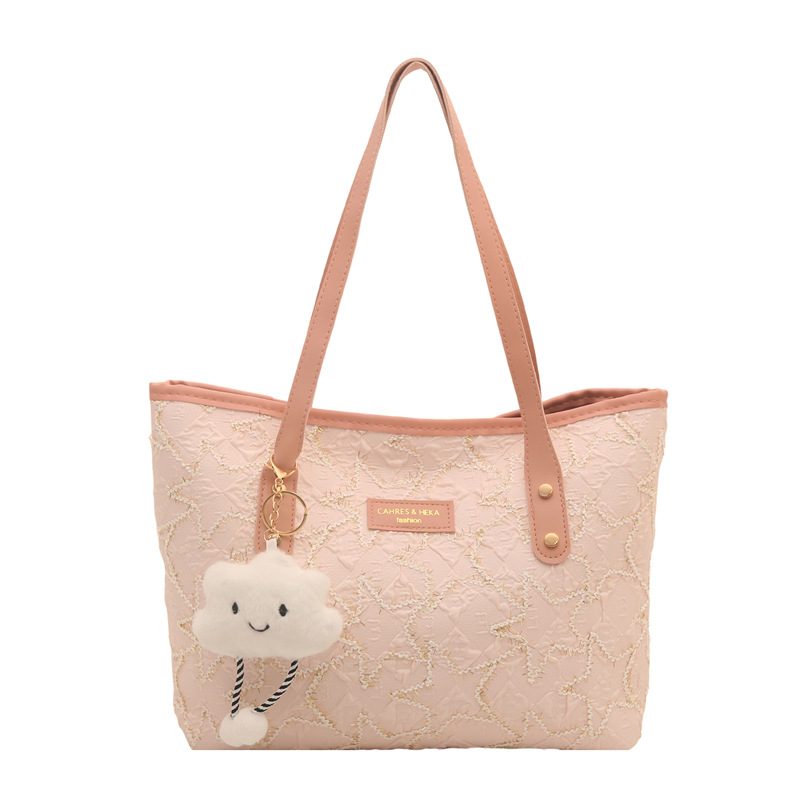 Bow Large Capacity Top-Handle Shoulder Tote Bag view 6