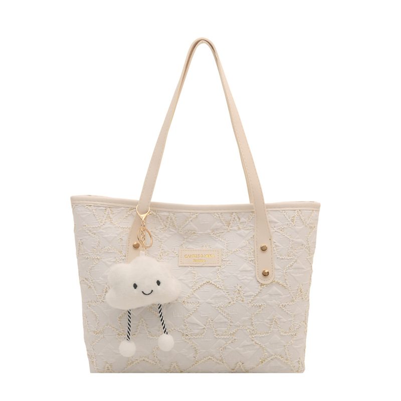 Bow Large Capacity Top-Handle Shoulder Tote Bag view 7