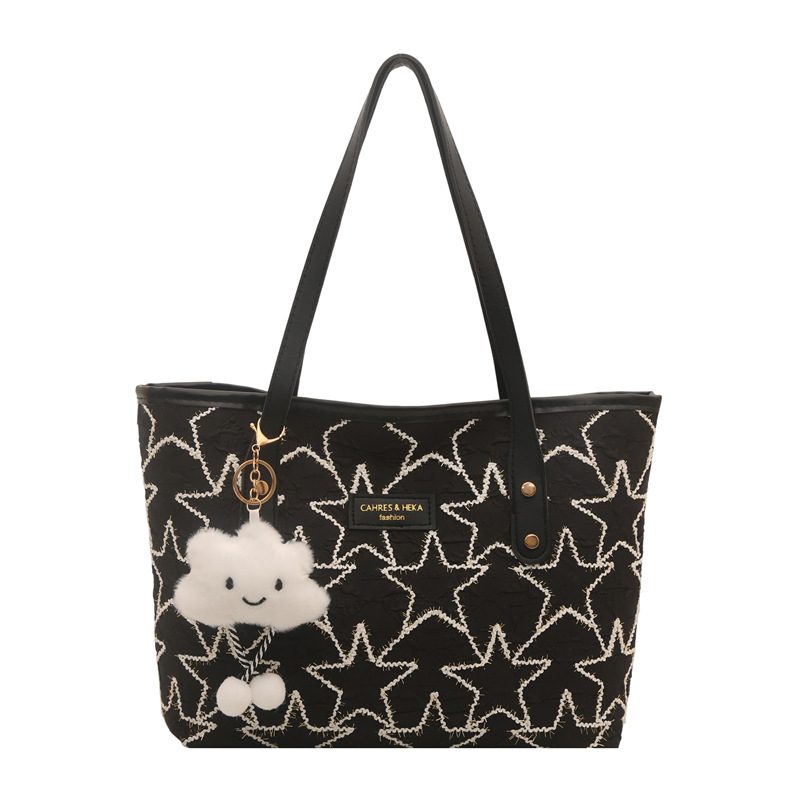 Bow Large Capacity Top-Handle Shoulder Tote Bag view 9