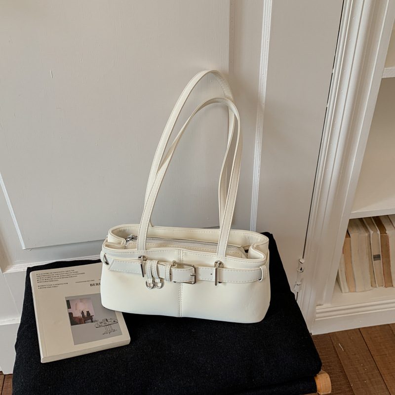 Minimalist Top-Handle Underarm Shoulder Tote Bag view 2