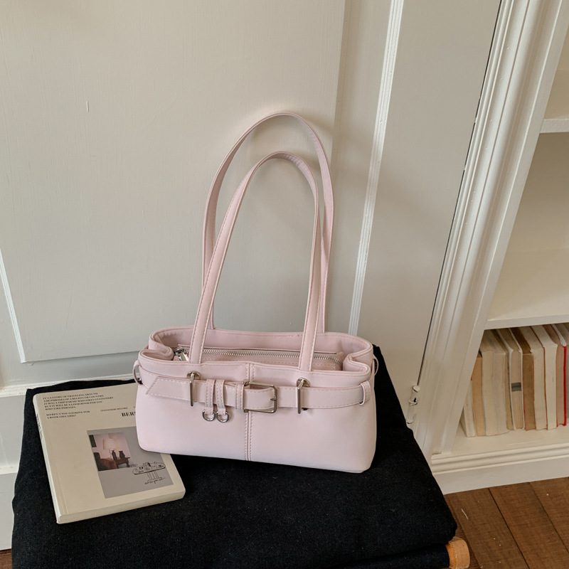 Minimalist Top-Handle Underarm Shoulder Tote Bag view 3