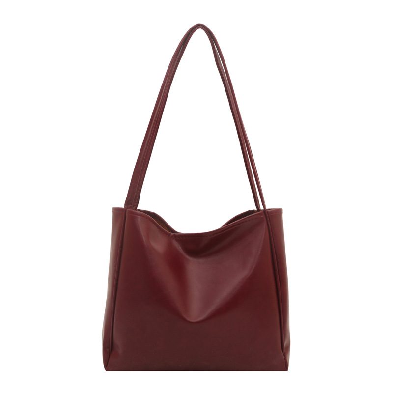 Korean Retro Large Top-Handle Tote view 5