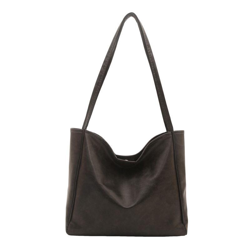 Korean Retro Large Top-Handle Tote view 9