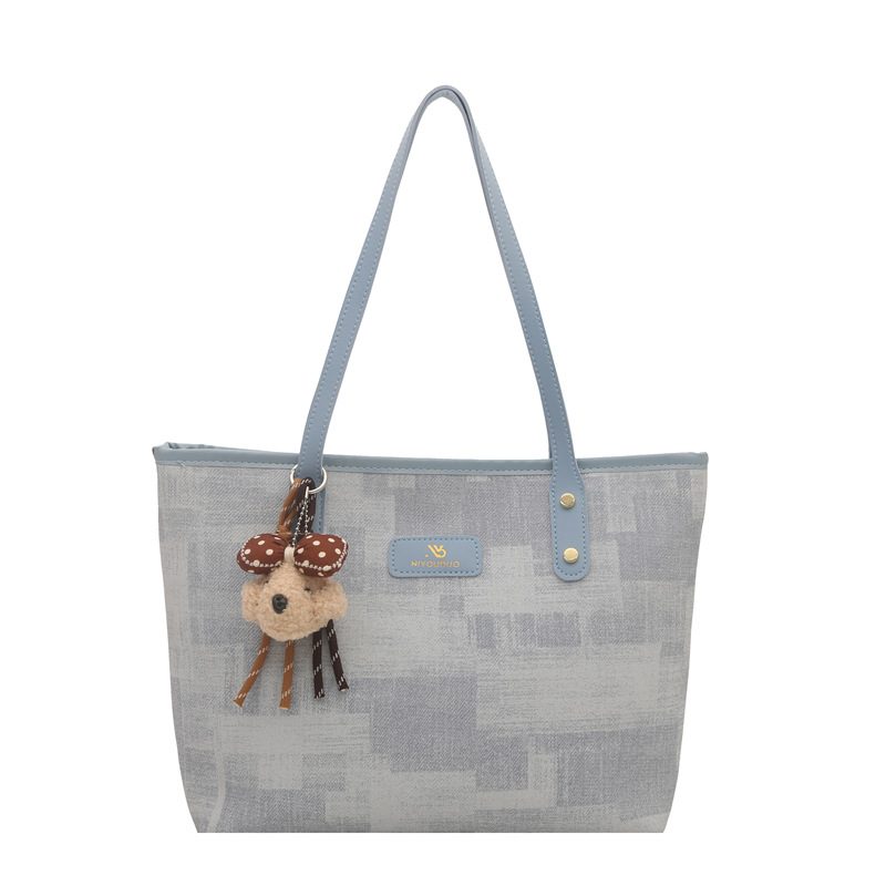 Tas Tote Komuter Kapasitas Besar Retro view 7