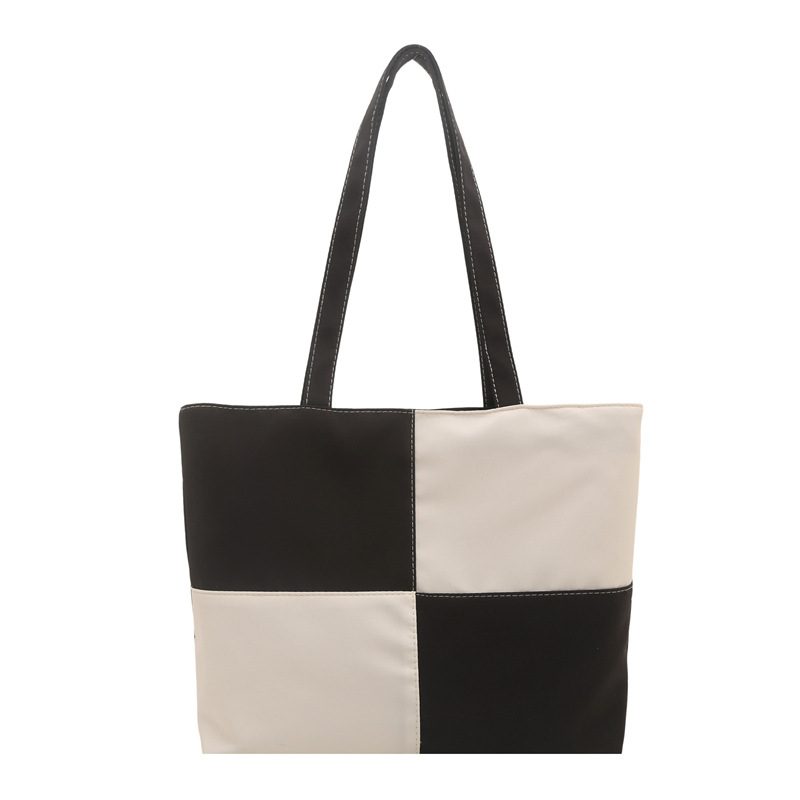 Designer-Tasche 2026 neue Tasche, Nischen-Trendmarke, kontrastfarbene Schultertasche, Schachbrettmuster, Handtasche view 11