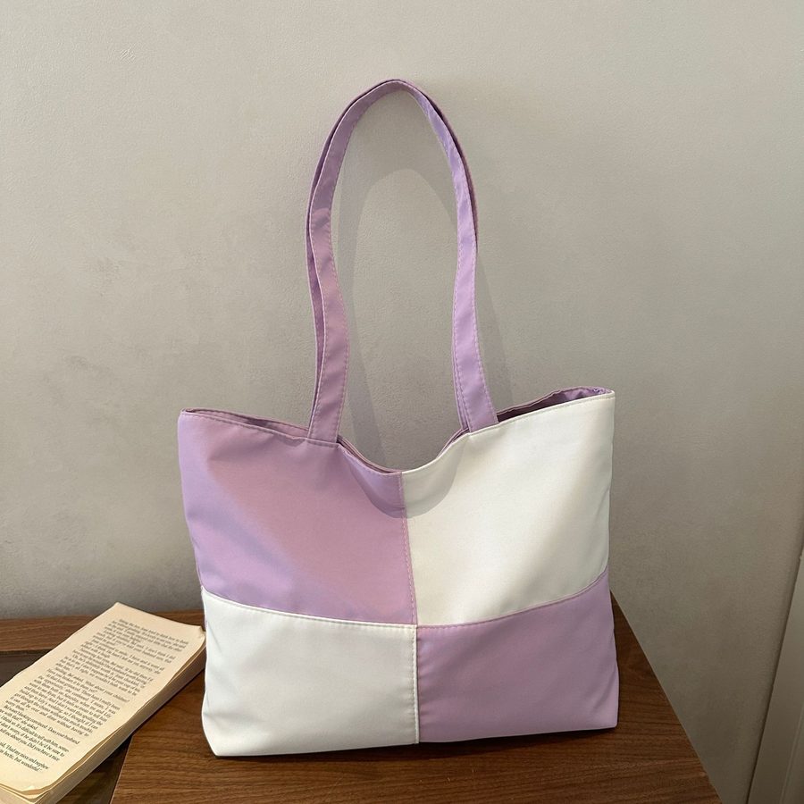 Designer-Tasche 2026 neue Tasche, Nischen-Trendmarke, kontrastfarbene Schultertasche, Schachbrettmuster, Handtasche view 2