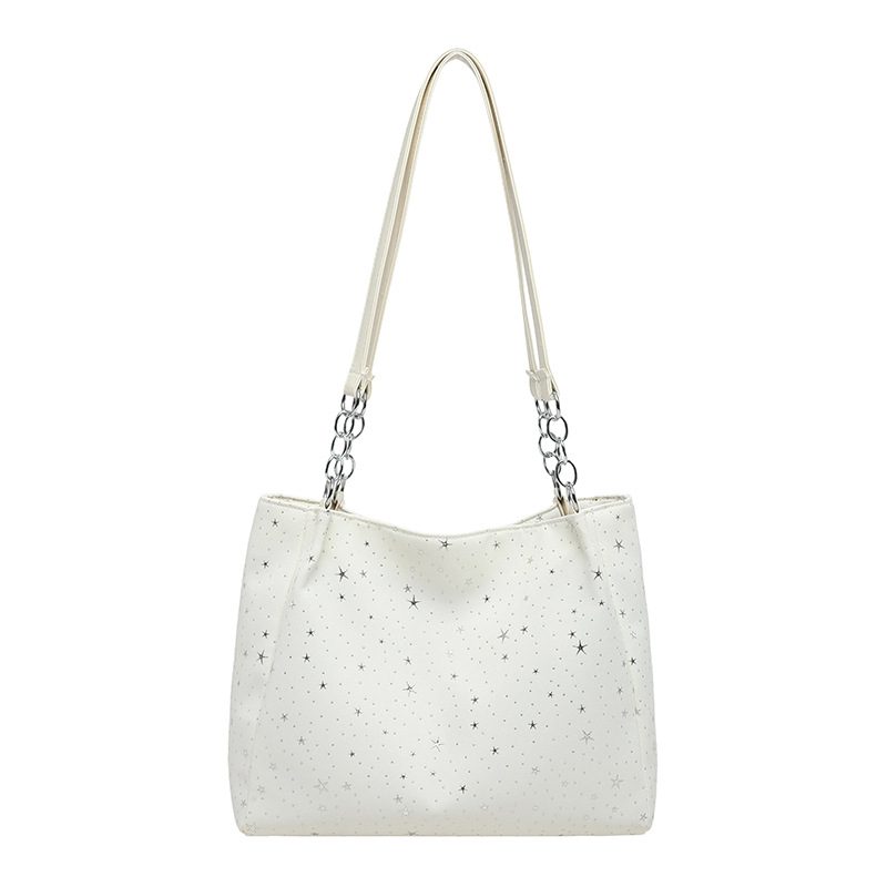 Star Print Large Capacity Shoulder Tote view 5