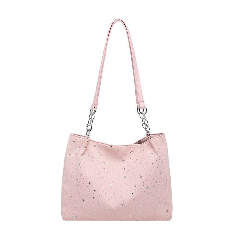 Star Print Large Capacity Shoulder Tote view 9