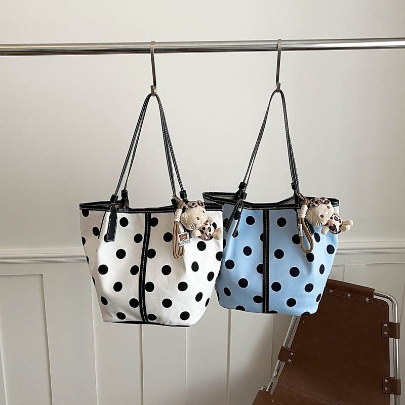 Polka Dot Tote Shoulder Bag