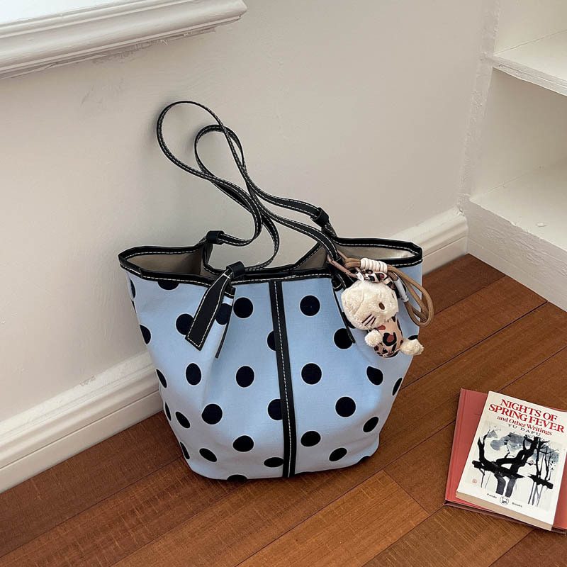 Polka Dot Tote Shoulder Bag view 2