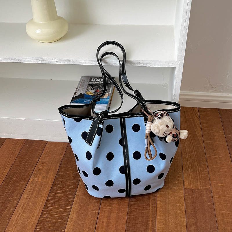 Polka Dot Tote Shoulder Bag view 4