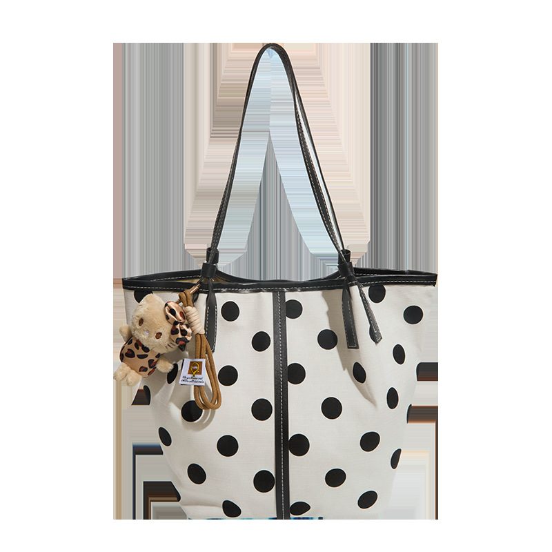 Polka Dot Tote Shoulder Bag view 5