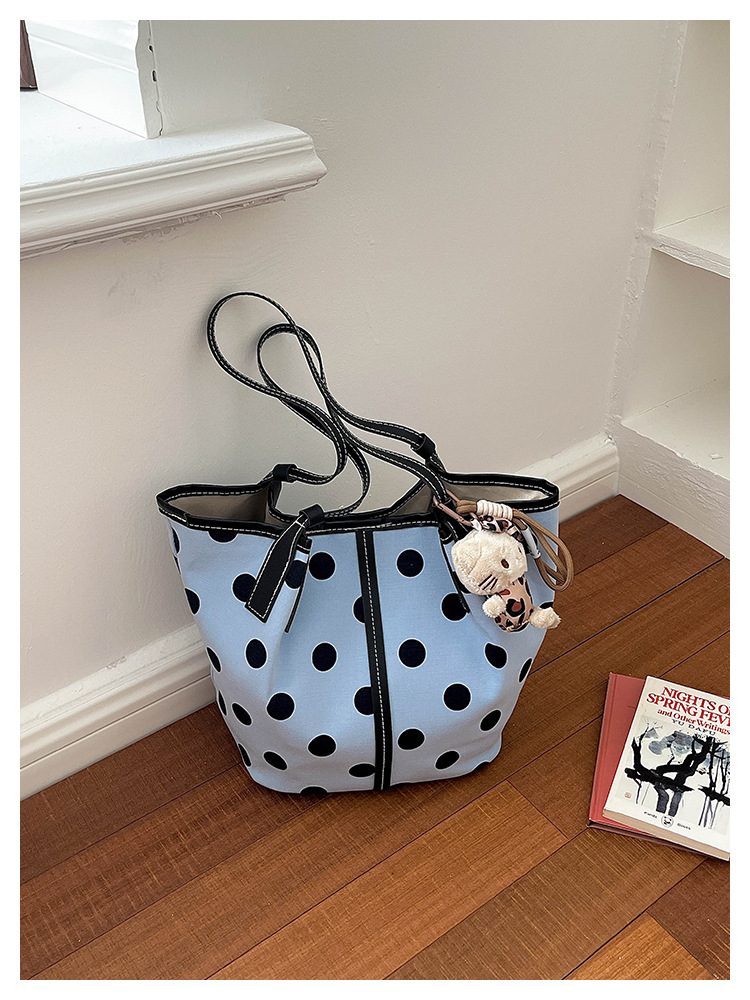 Polka Dot Tote Shoulder Bag view 6