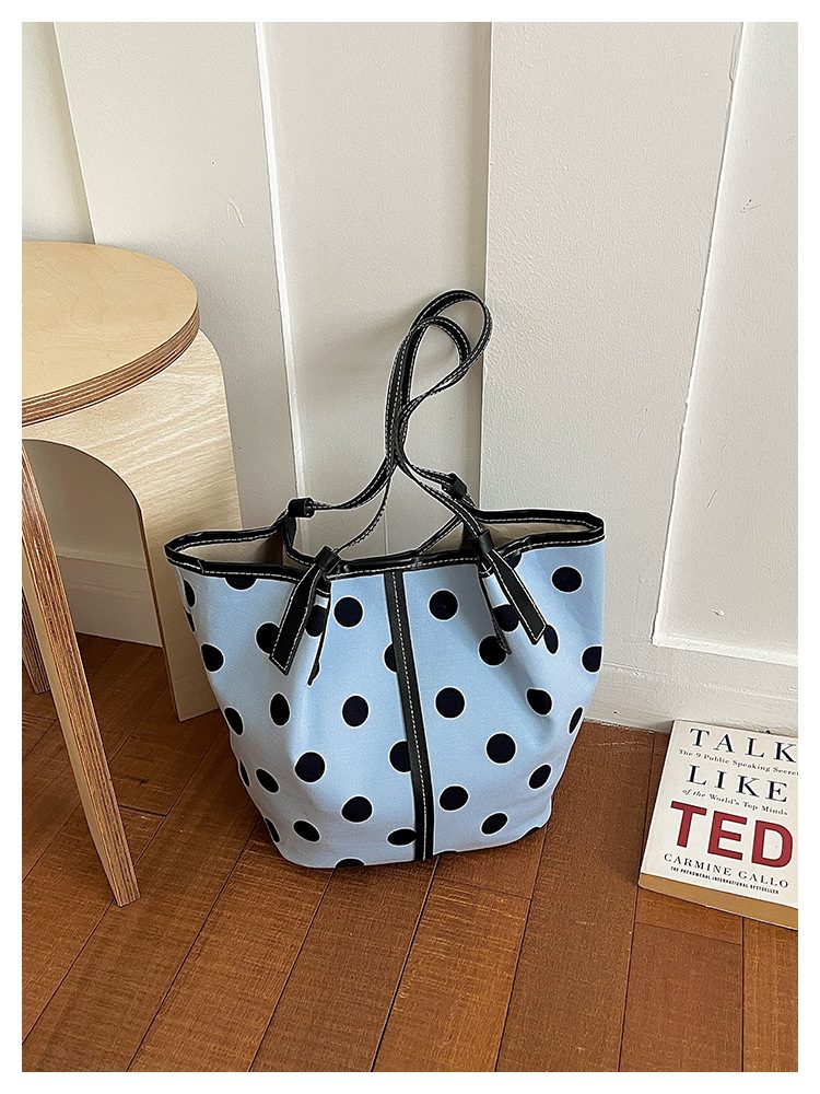 Polka Dot Tote Shoulder Bag view 8