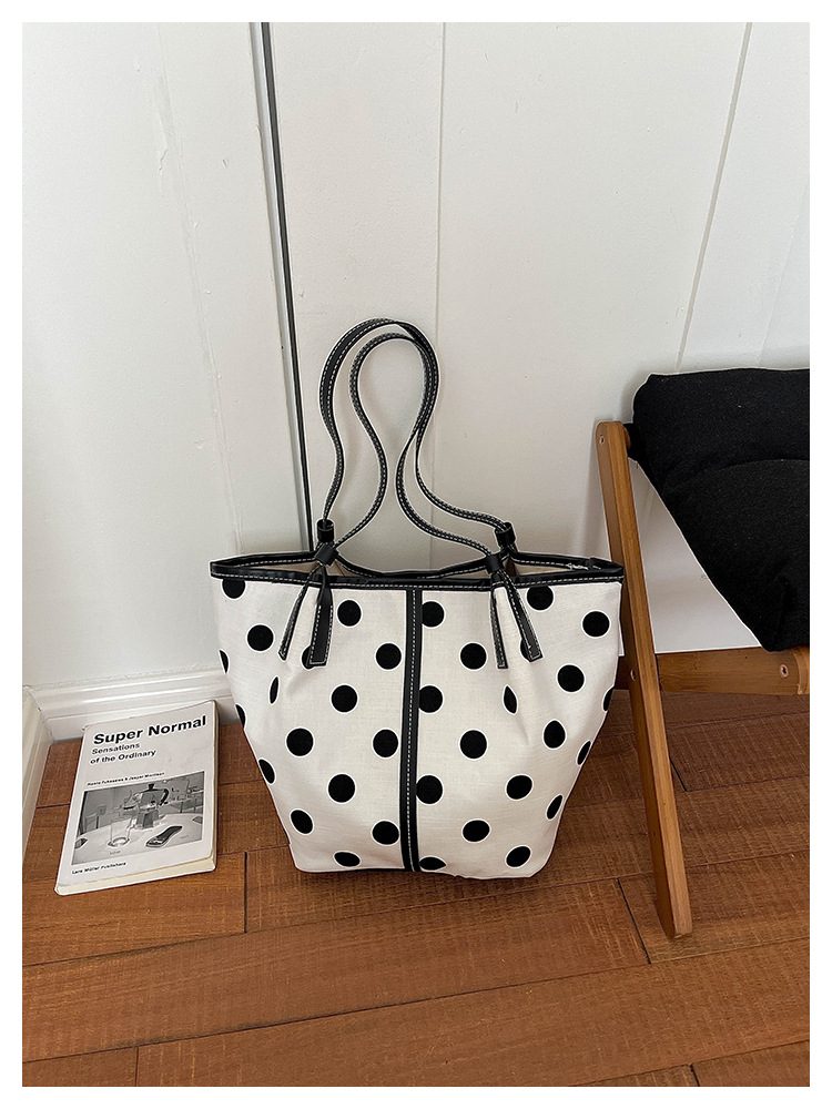 Polka Dot Tote Shoulder Bag view 9