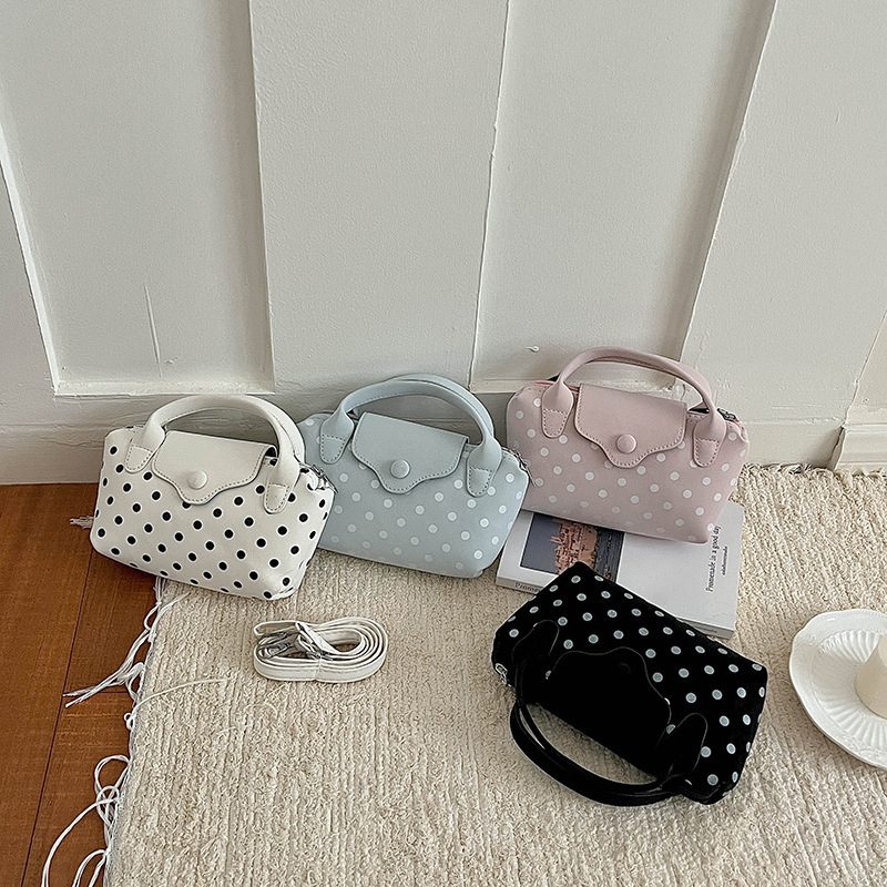 Polka Dot Tote Top-Handle Shoulder Bag