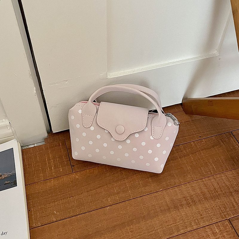 Polka Dot Tote Top-Handle Shoulder Bag view 2