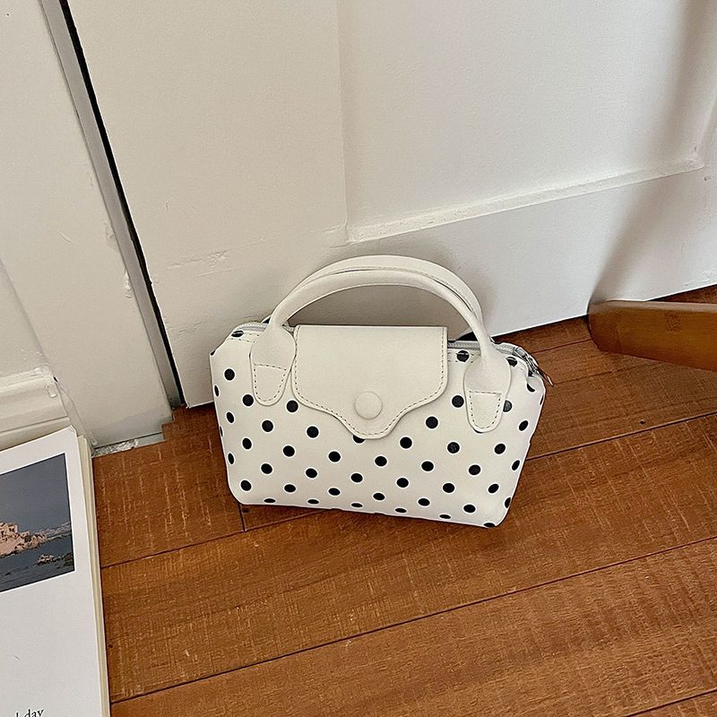 Polka Dot Tote Top-Handle Shoulder Bag view 4