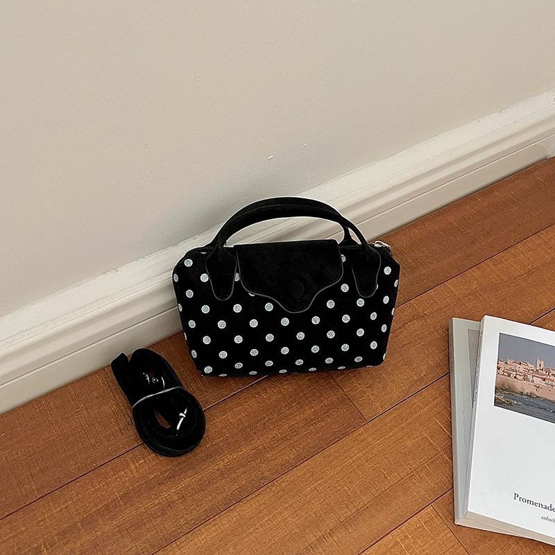 Polka Dot Tote Top-Handle Shoulder Bag view 8