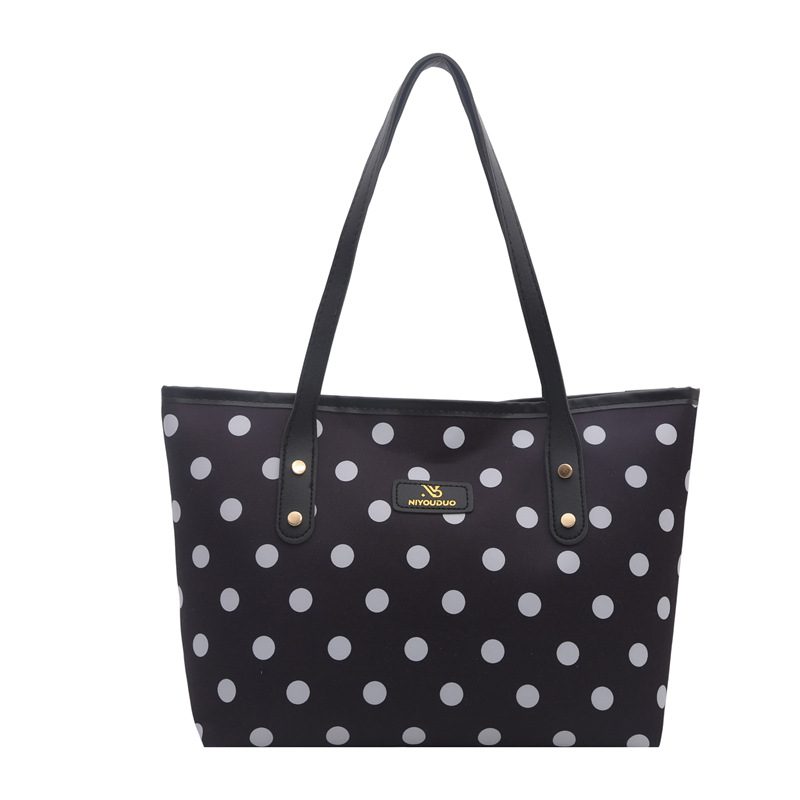 Polka Dot Large Capacity Tote Shoulder Bag view 5
