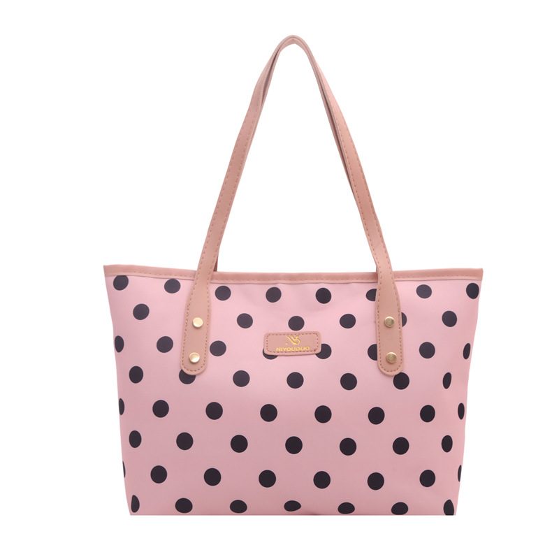 Polka Dot Large Capacity Tote Shoulder Bag view 6