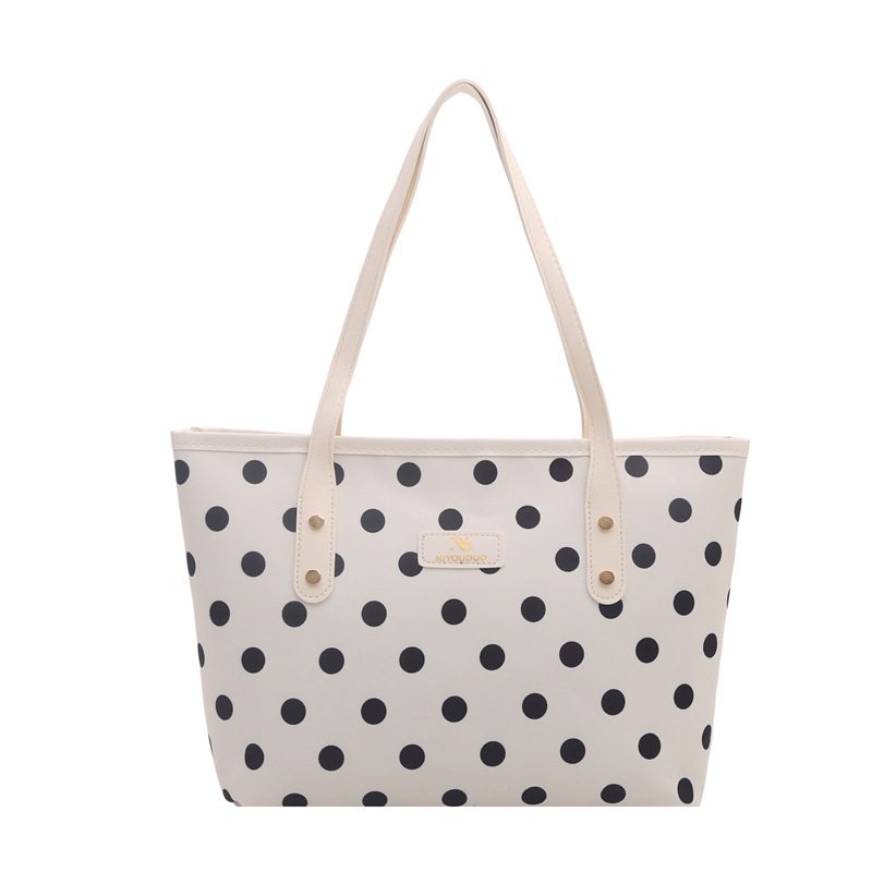 Polka Dot Large Capacity Tote Shoulder Bag view 8
