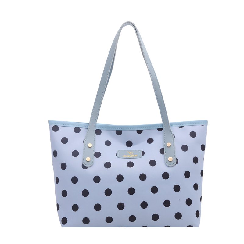 Polka Dot Large Capacity Tote Shoulder Bag view 9