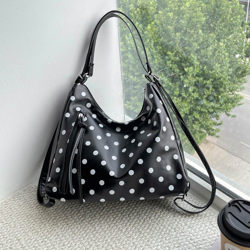 Tas Bahu Tote Polka Dot Kapasitas Besar view 10
