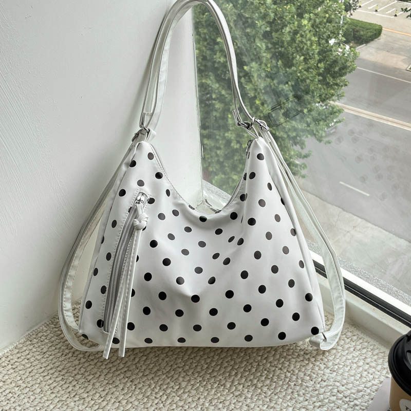 Tas Bahu Tote Polka Dot Kapasitas Besar view 11