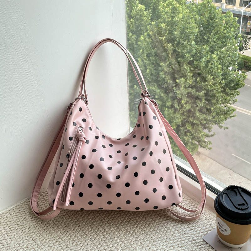 Tas Bahu Tote Polka Dot Kapasitas Besar view 12