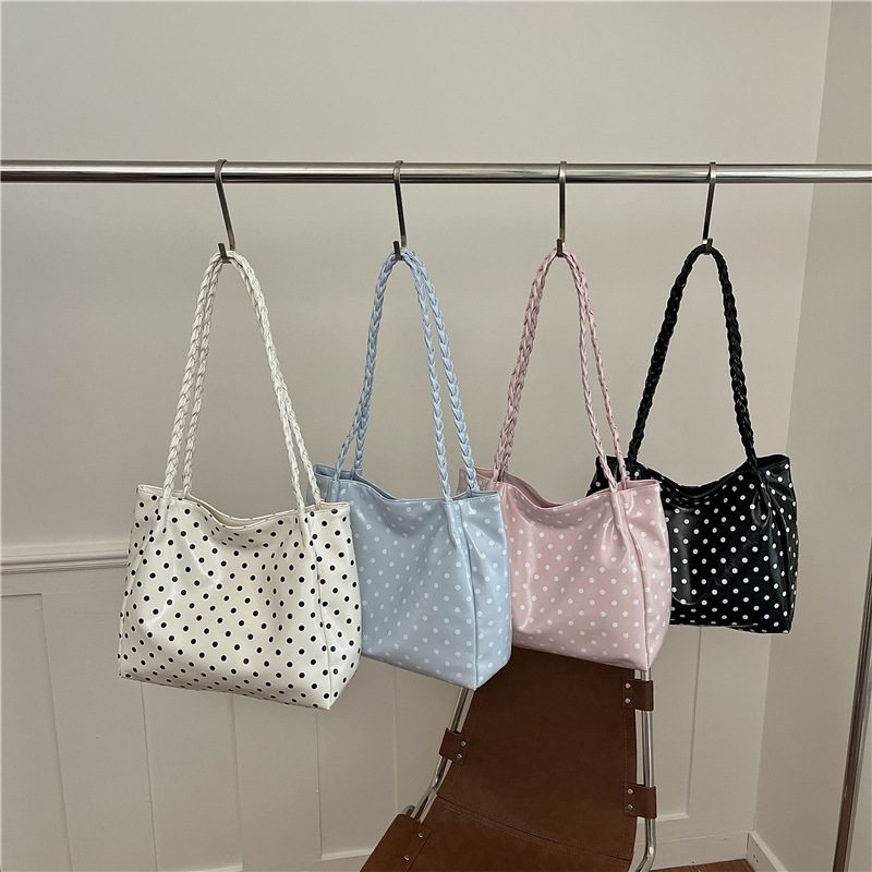 Polka Dot Large Capacity Tote Shoulder Bag