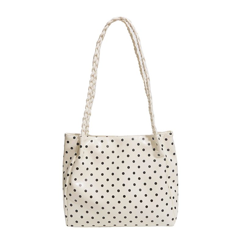 Tas Bahu Tote Polka Dot Kapasitas Besar view 5