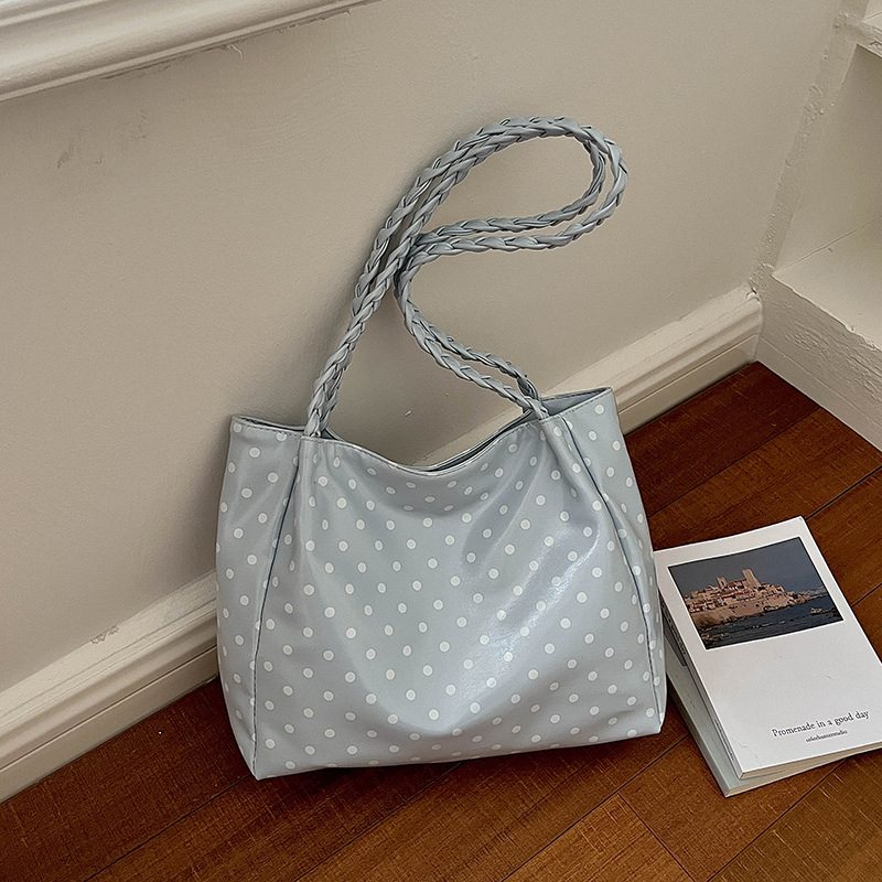 Tas Bahu Tote Polka Dot Kapasitas Besar view 9