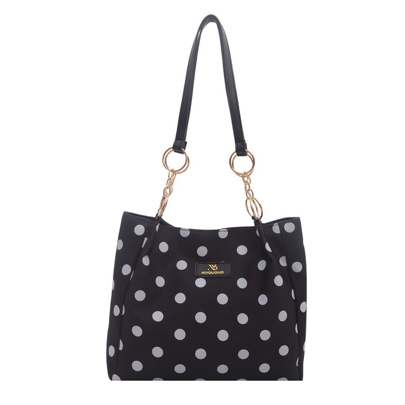 Tas Bahu Tote Polka Dot Kapasitas Besar view 7