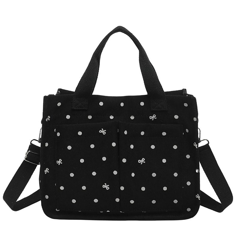 Polka Dot Print Casual Tote Bag view 10