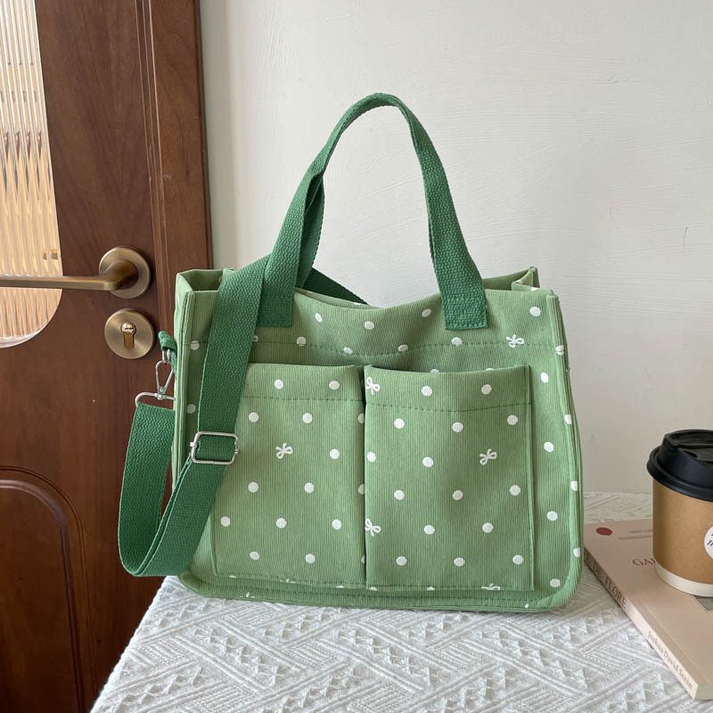 Polka Dot Print Casual Tote Bag view 2