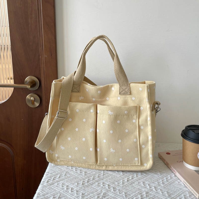 Polka Dot Print Casual Tote Bag view 4