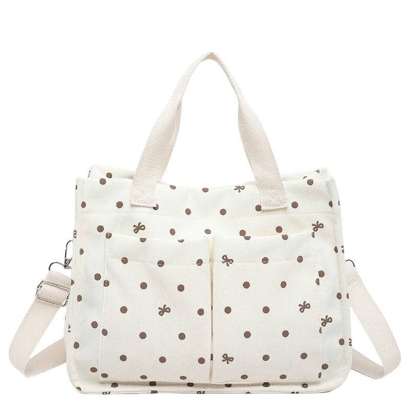 Polka Dot Print Casual Tote Bag view 6