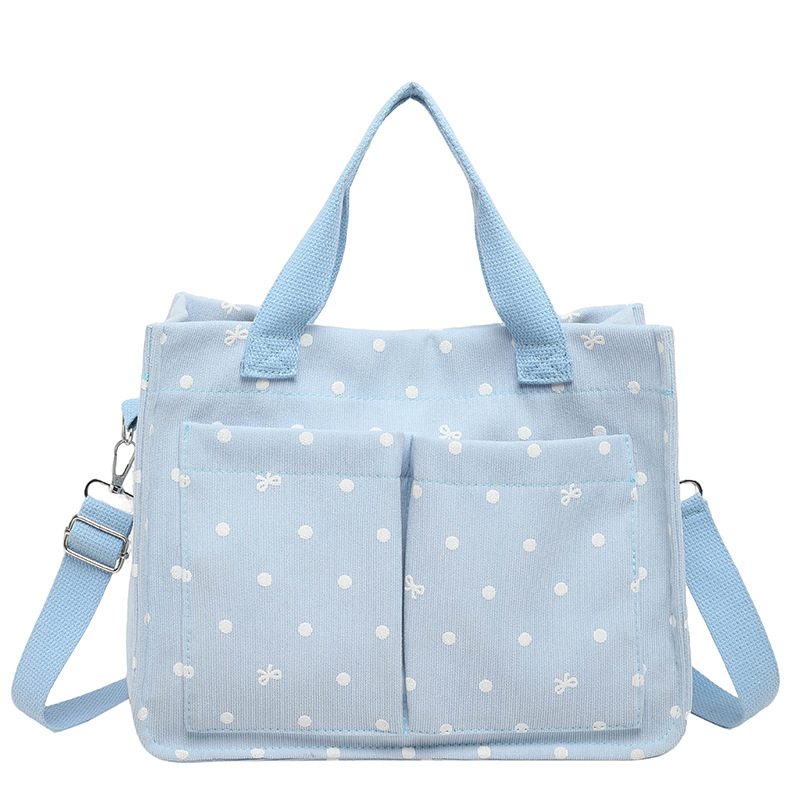 Polka Dot Print Casual Tote Bag view 7