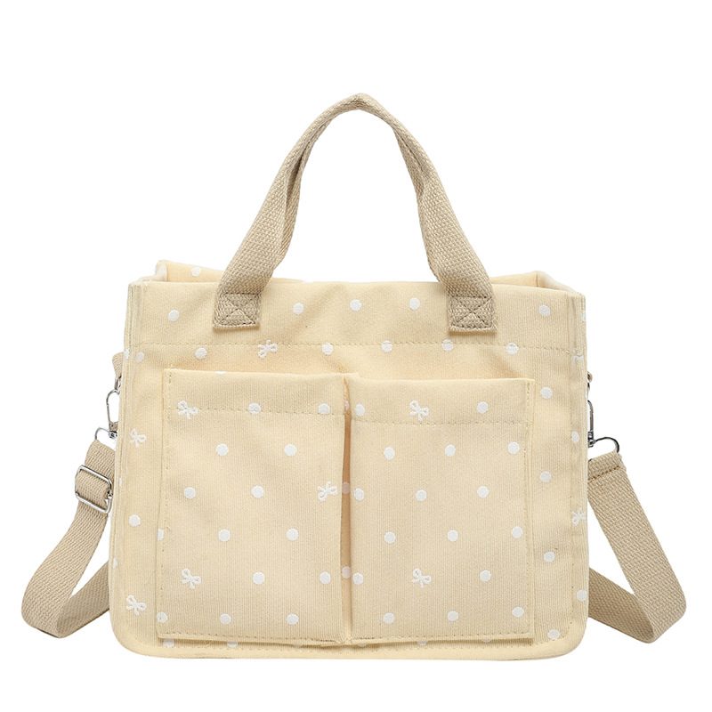 Polka Dot Print Casual Tote Bag view 9