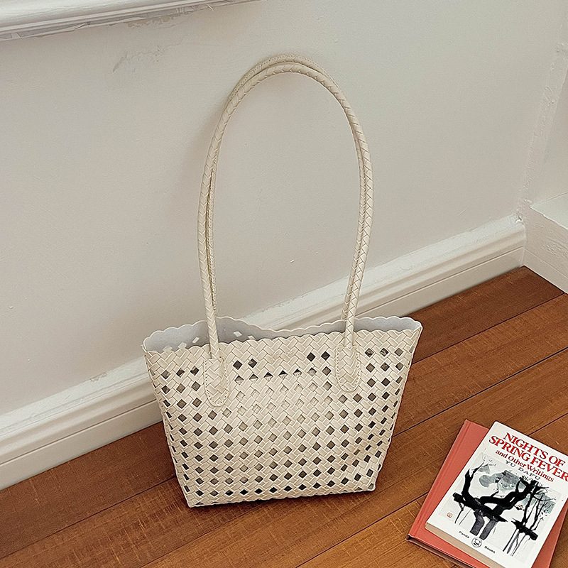 Woven Large Capacity Minimalist Tote Bag view 7