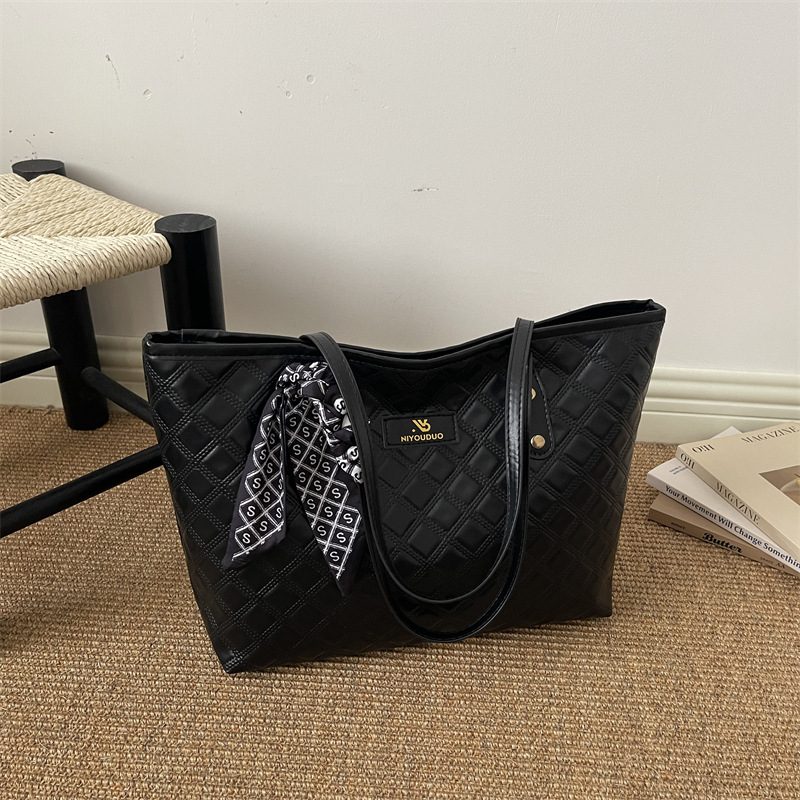 Vintage Woven Large Capacity Top-Handle Tote Bag view 3