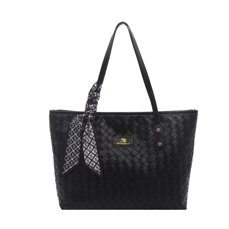 Vintage Woven Large Capacity Top-Handle Tote Bag view 8