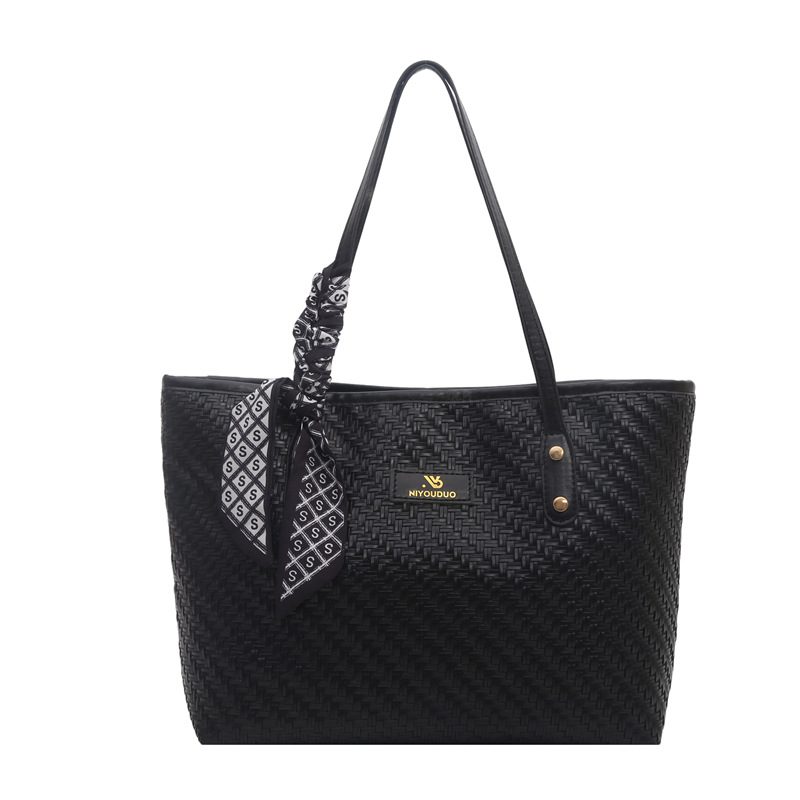 Vintage Woven Large Capacity Top-Handle Tote Bag view 9